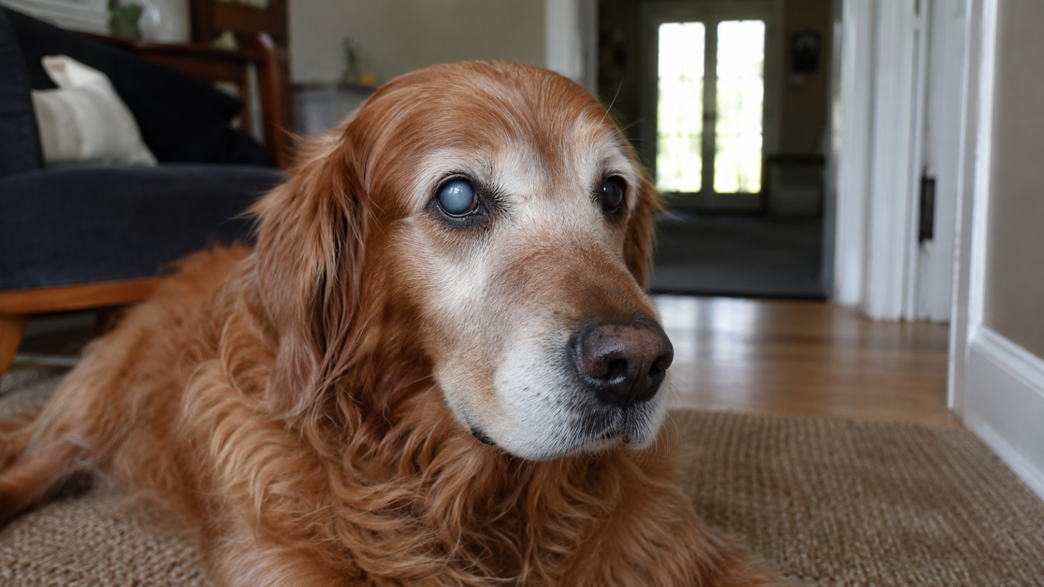 81% of senior dogs with cloudy eyes responded to this