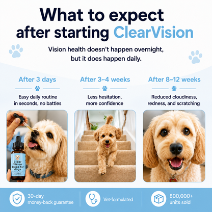 ClearVision™  Food Drops Daily Eye Support for Dogs