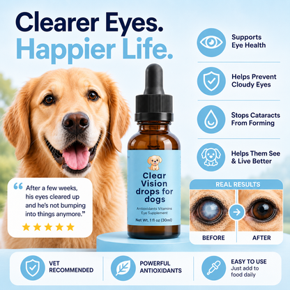 ClearVision™  Food Drops Daily Eye Support for Dogs