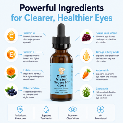 ClearVision™  Food Drops Daily Eye Support for Dogs