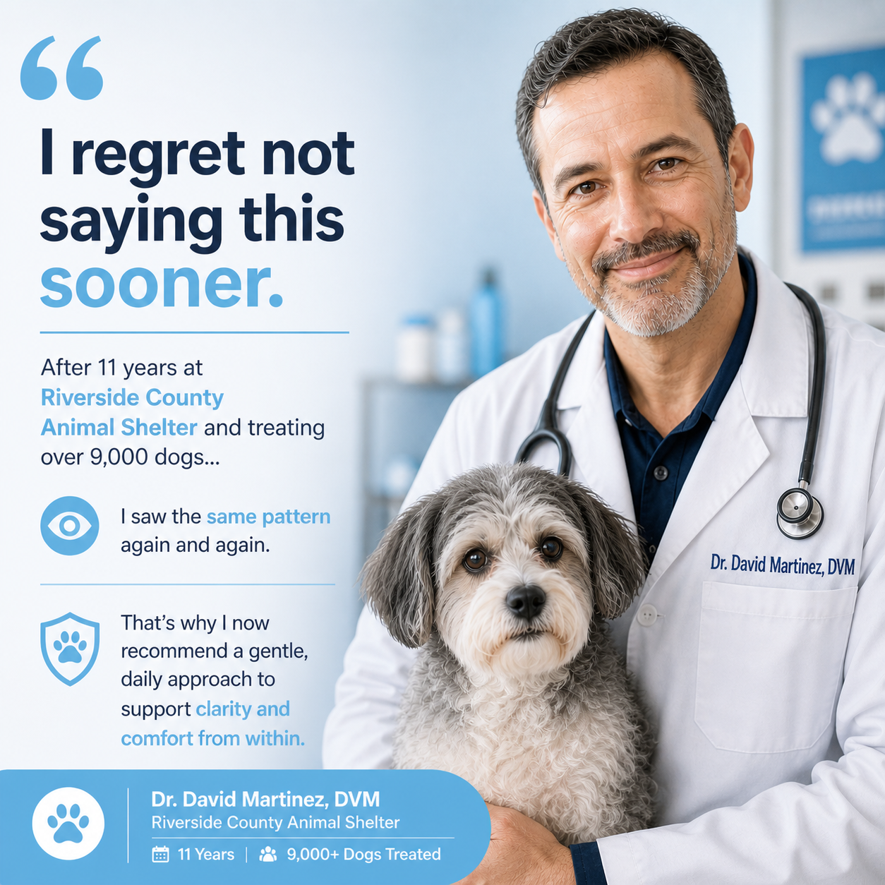 ClearVision™ Drops — Daily Eye Support for Senior Dogs