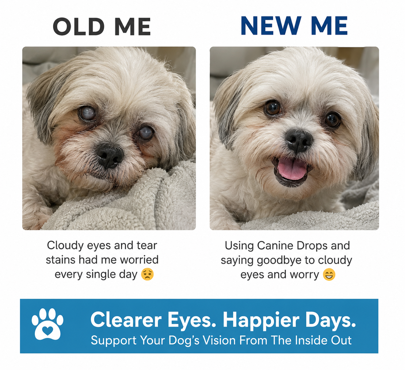 ClearVision™  Food Drops Daily Eye Support for Dogs
