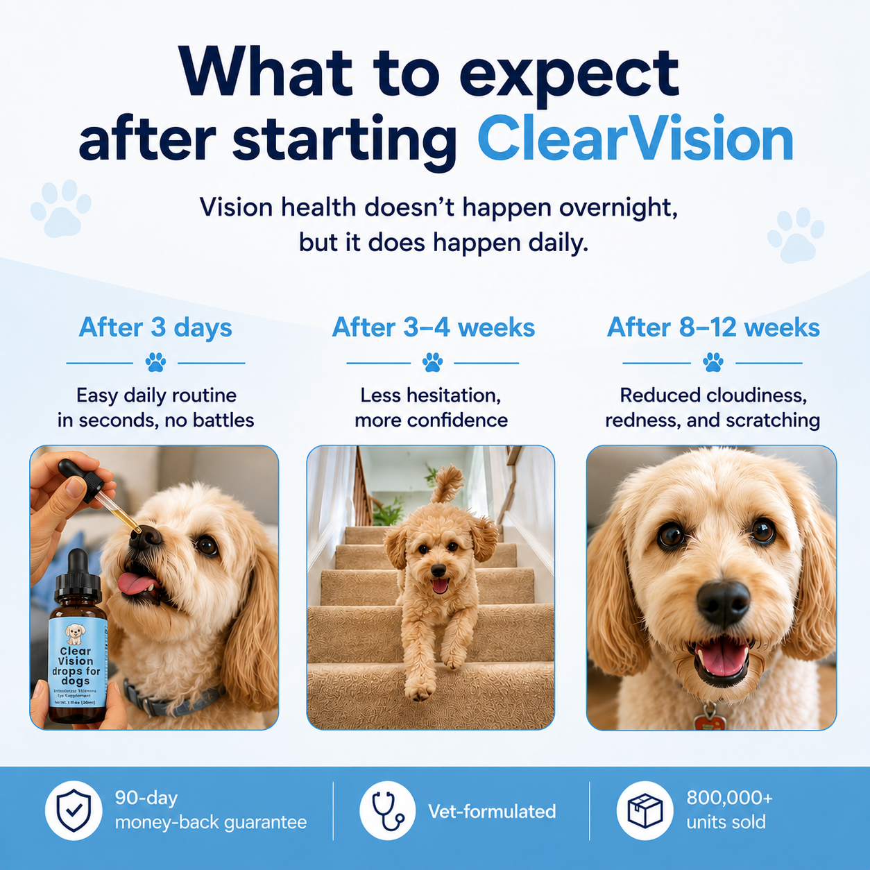 ClearVision™ Drops — Daily Eye Support for Senior Dogs