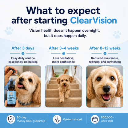 ClearVision™ Drops — Daily Eye Support for Senior Dogs