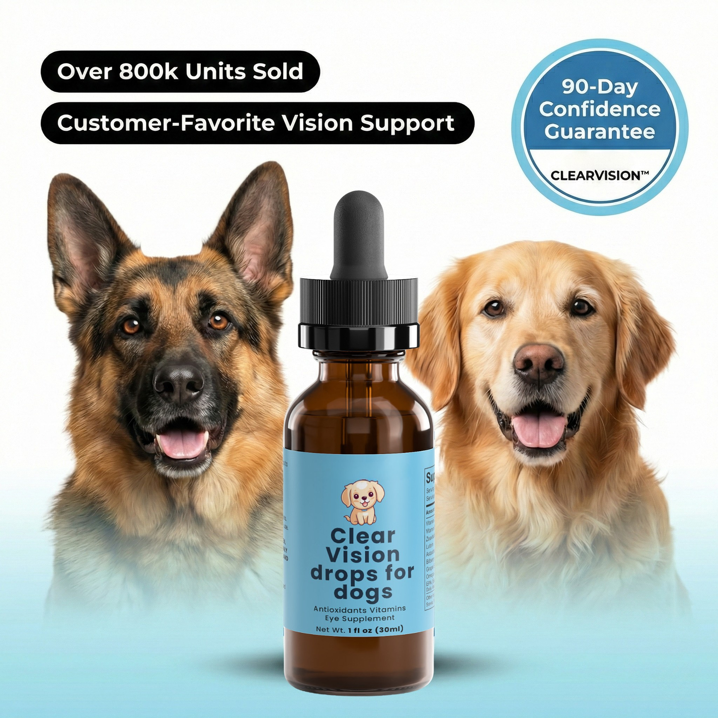 ClearVision™ Drops — Daily Eye Support for Senior Dogs